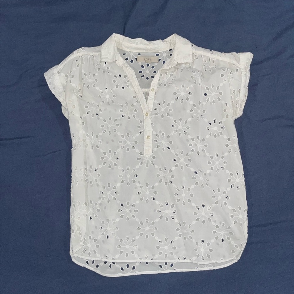 Loft Eyelet Top